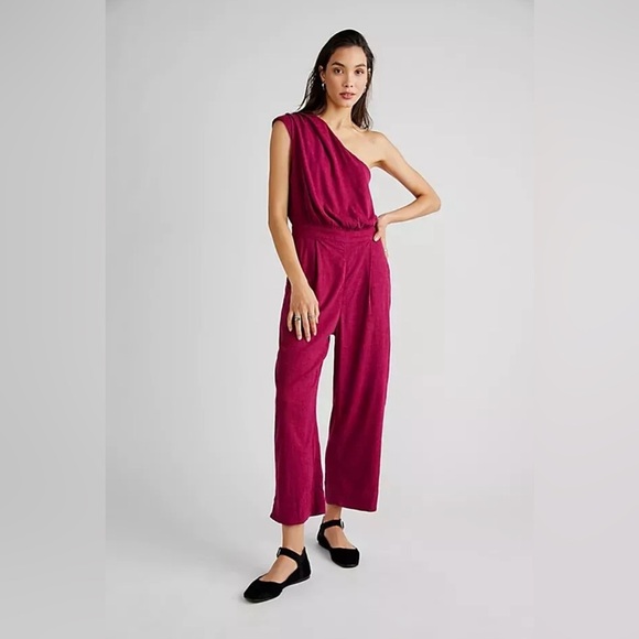 Free People Avery Jumpsuit One Shoulder - Picture 1 of 13